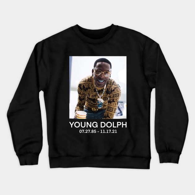 RIP Young Dolph Crewneck Sweatshirt by braprone